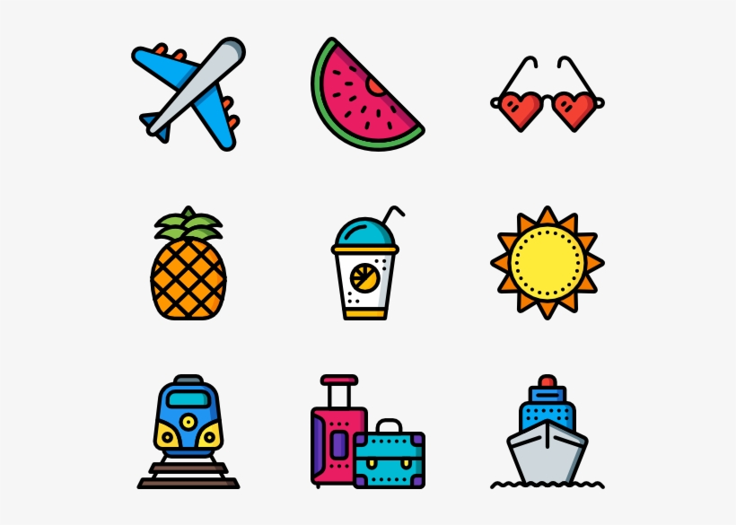 Vacations - Vacations Icons, transparent png #4634486