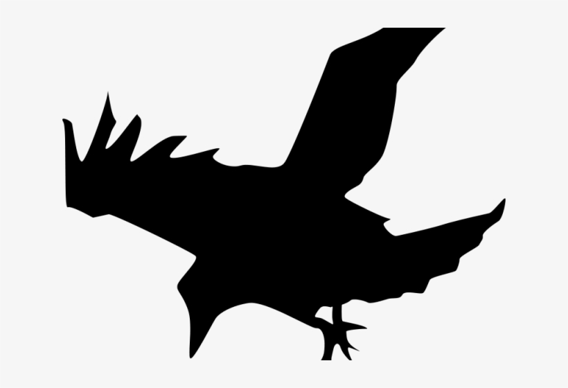 Raven Clipart Mockingbird - Raven Silhouette Transparent, transparent png #4634901