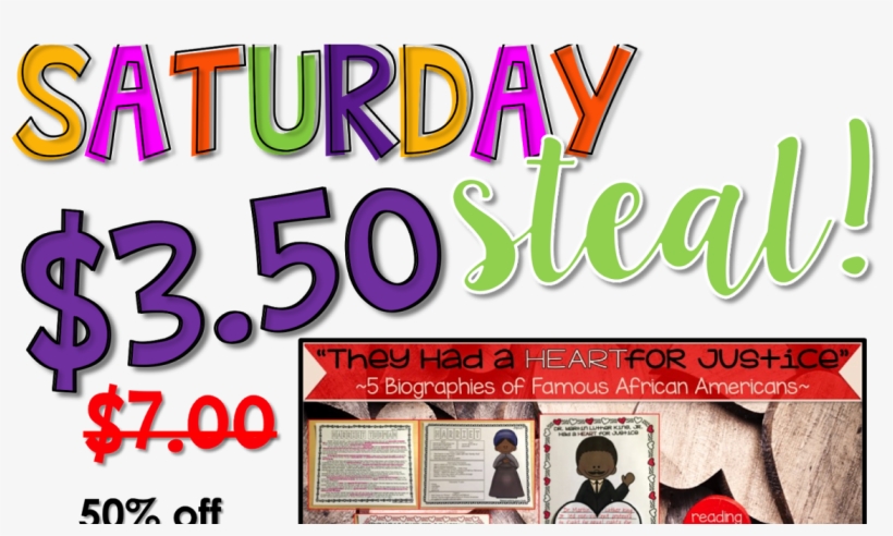 50% Off Black History Month Biographies - Poster, transparent png #4636287