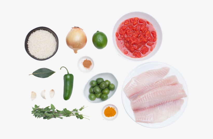 Tilapia Veracruzana With Yellow Rice - Natural Foods, transparent png #4636288