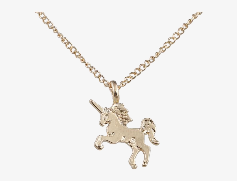 Classic Unicorn Pendant Necklace - Cloaccd Fashion Gold&silver Plated Unicorn Pendant, transparent png #4636399