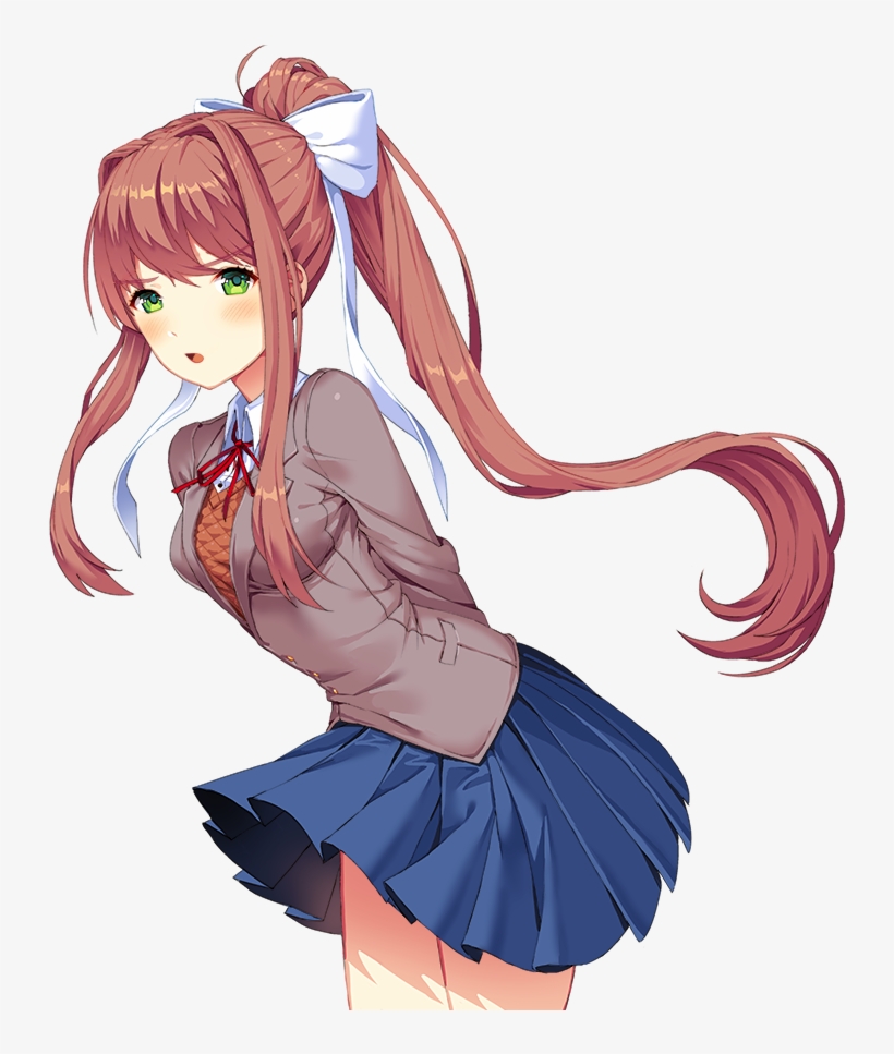 M3b - Doki Doki Literature Club Monika, transparent png #4638303