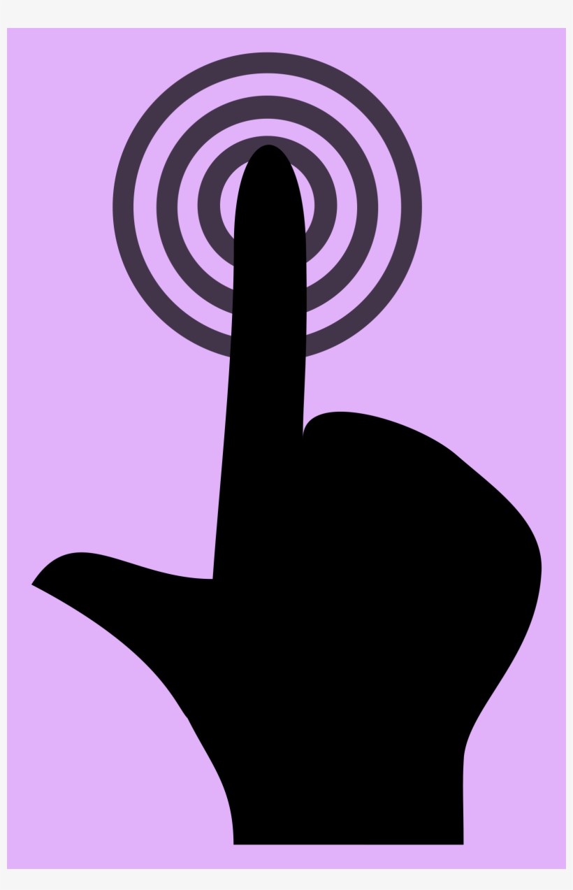 This Free Icons Png Design Of Touch Push Finger, transparent png #4638775