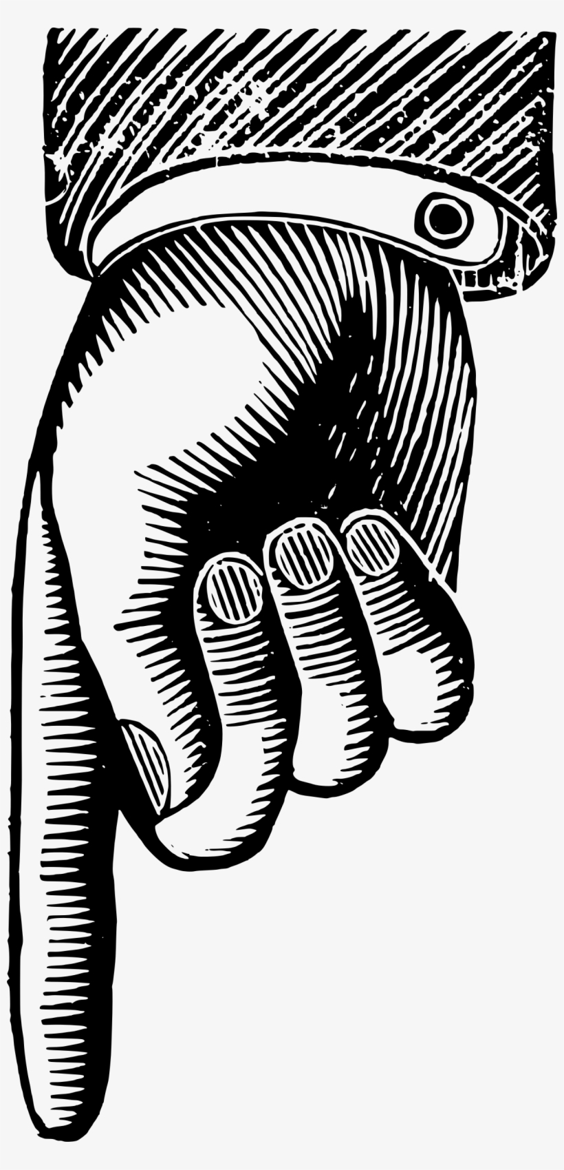 This Free Icons Png Design Of Pointy Finger Down, transparent png #4639026