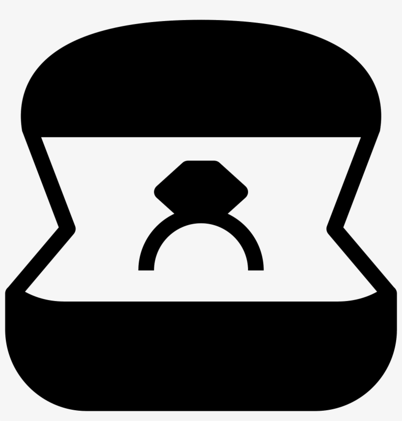 Engagement Ring Filled Icon - Ring, transparent png #4639585