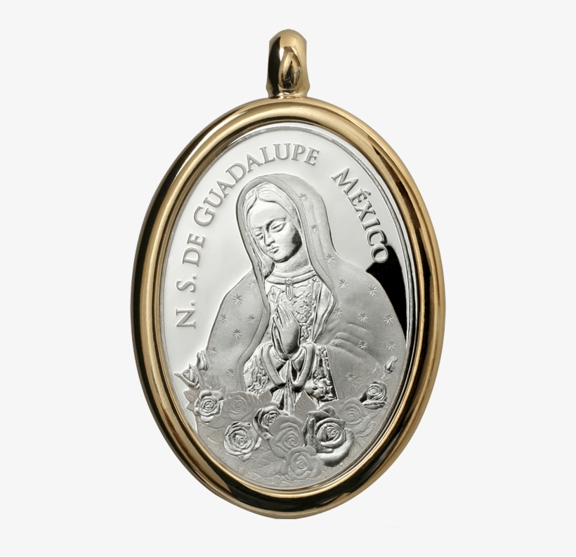 Silver Virgin Mary Medal - Medalla De Juan Pablo Segundo, transparent png #4639592