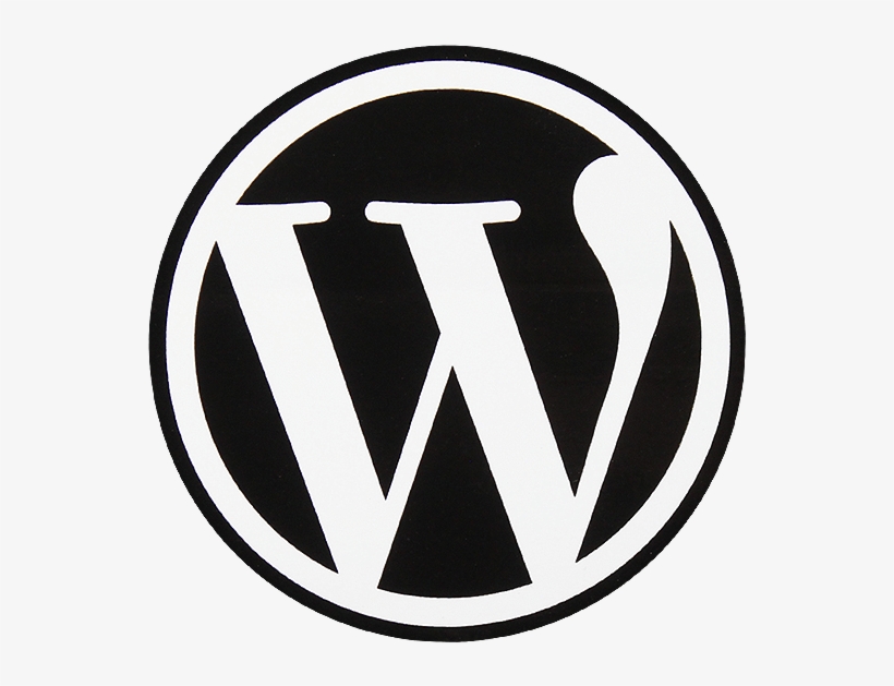 Wordpress 3″round Sticker - Wordpress Logo Png, transparent png #4639593
