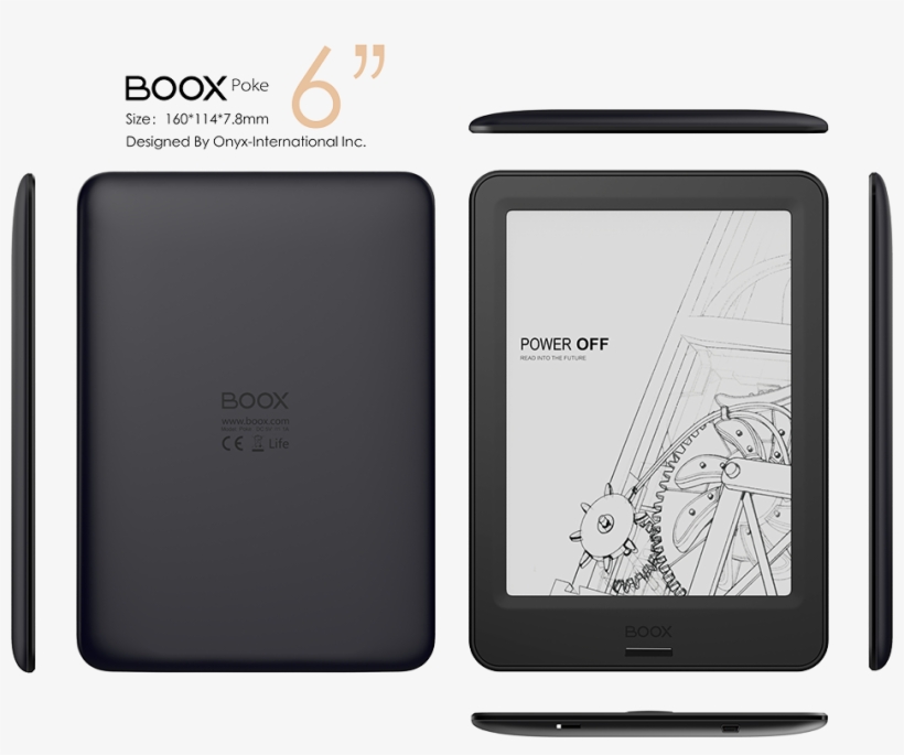 Onyx Boox Poke - E-reader, transparent png #4640158