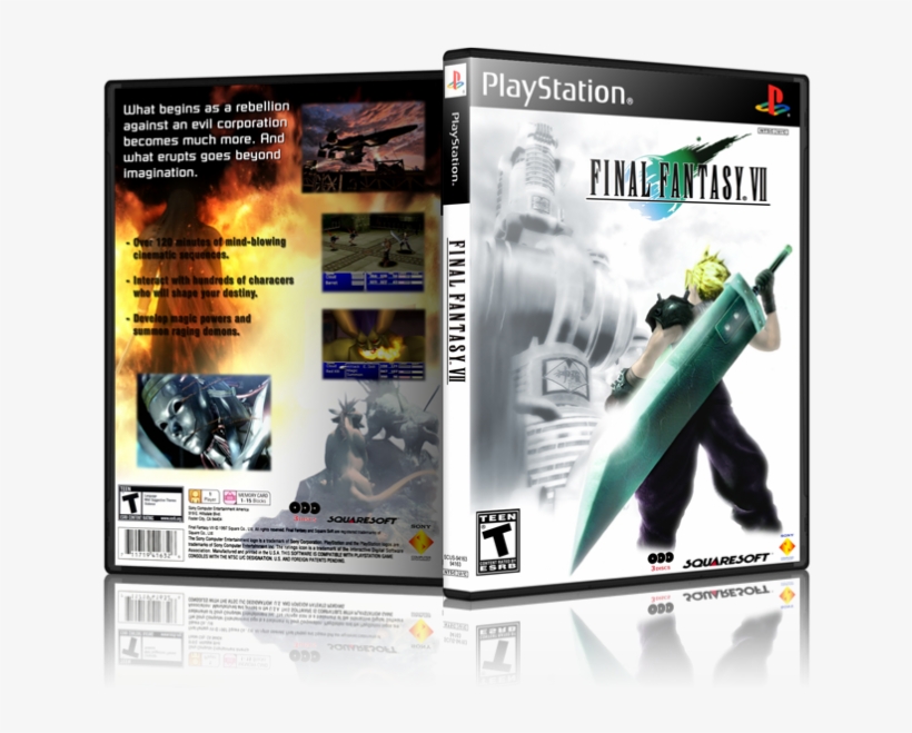 Final Fantasy 7 Box Art, transparent png #4640352