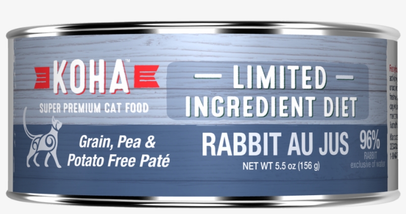 Koha Grain & Potato Free Limited Ingredient Diet Rabbit - Can, transparent png #4640765
