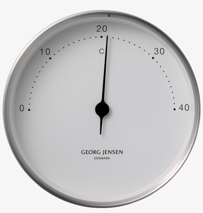 Koppel 10 Cm Thermometer Stainless Steel With White - Indendørs Termometer Georg Jensen, transparent png #4642384