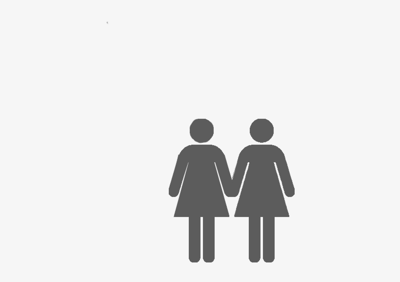 Girls Holding Hand - He & She, transparent png #4642624