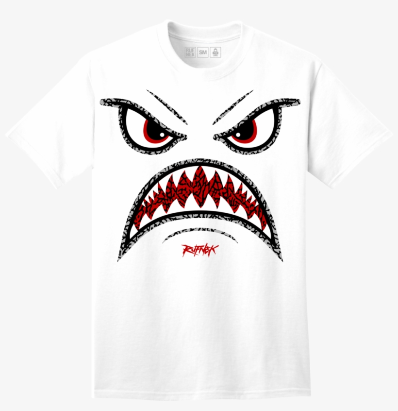Rufnek Hardware Warface Katrina 3s Tee - Jordan 5 White Cement Sneaker Tees Shirts, transparent png #4642916