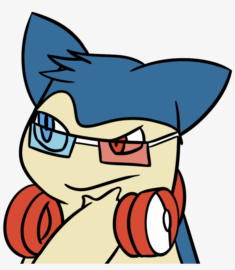 Typhlosion Oc Think Emoji - Drawing, transparent png #4643359