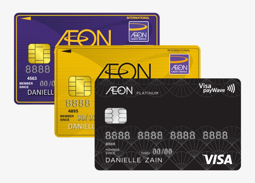 Aeon Card - Aeon Platinum Credit Card, transparent png #4643638