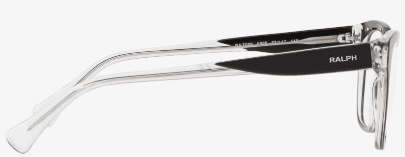 Ra7099 Glasses In Black On Crystal - Plastic, transparent png #4644019