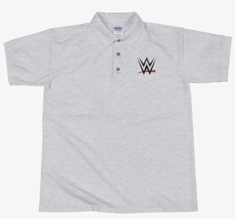 Wwe Logo Embroidered Polo Shirt - Wwe Network, transparent png #4644086