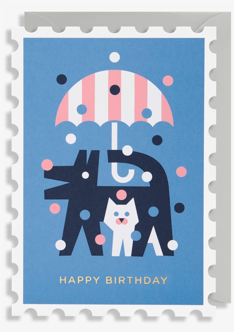 Happy Birthday With Cat Border, transparent png #4645040