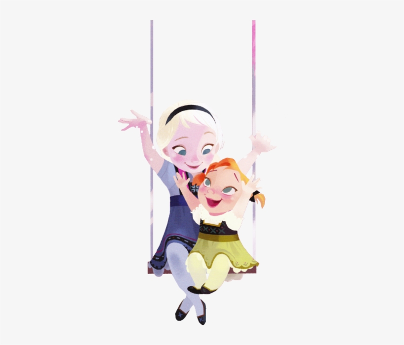 Young Anna Elsa - Young Elsa And Anna Cliparts, transparent png #4645486