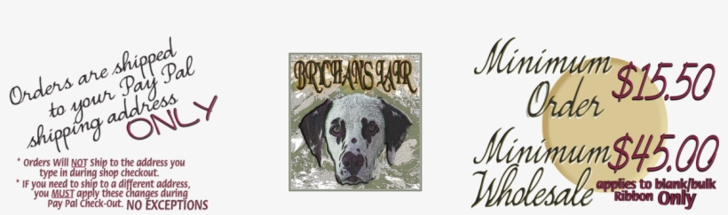 If Your Ribbon Order Is Below Shop Minimum You Will - Brychan, transparent png #4646823