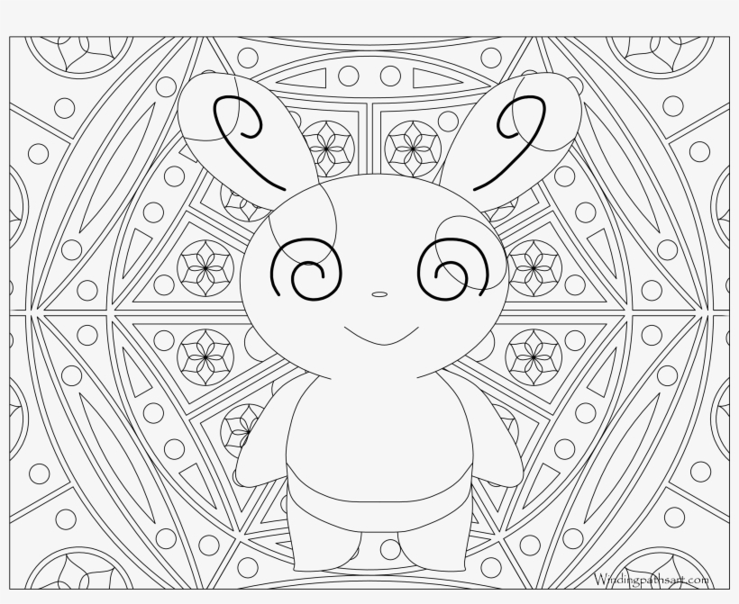 Adult Pokemon Coloring Page Spinda Png Ralts Pokemon - Disney Adult Colouring Pages, transparent png #4647286