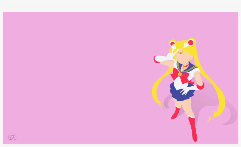 Sailor Moon Desktop Wallpaper - Sailor Moon Minimalist Desktop, transparent png #4647996