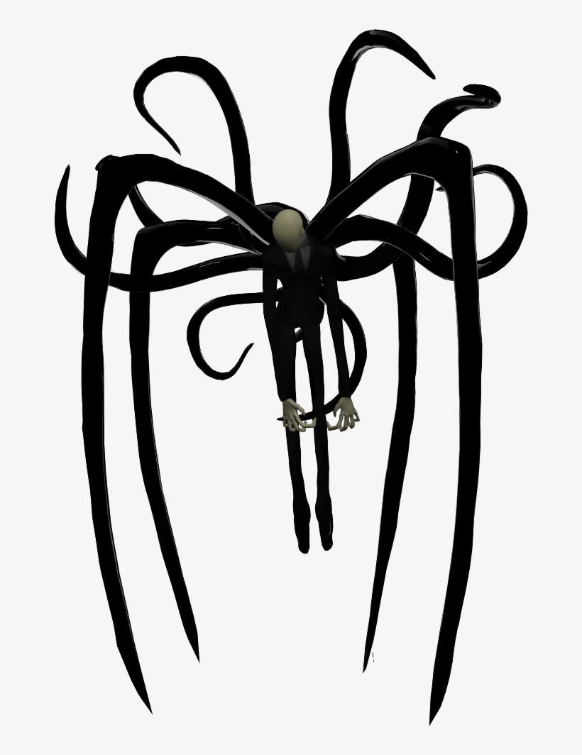 Spider Legs Slender - Slender Man With Tentacles, transparent png #4647997