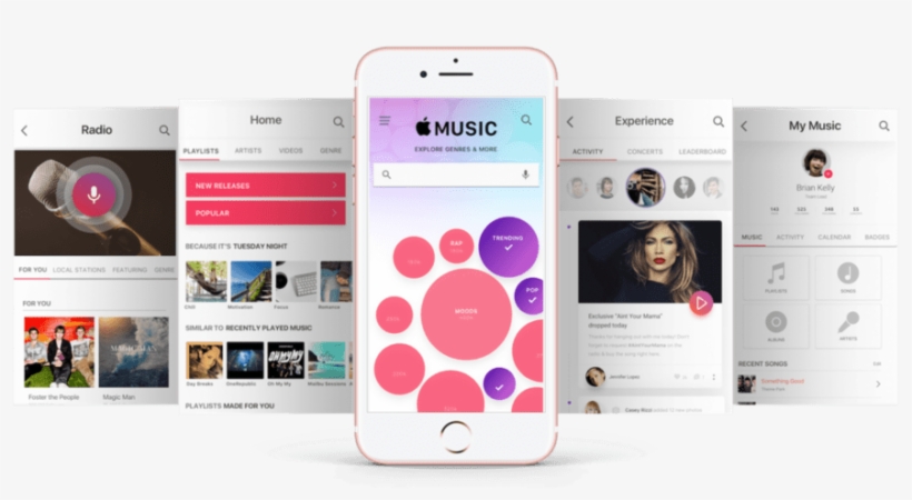 Apple Music Ui/ Ux Design, transparent png #4648727