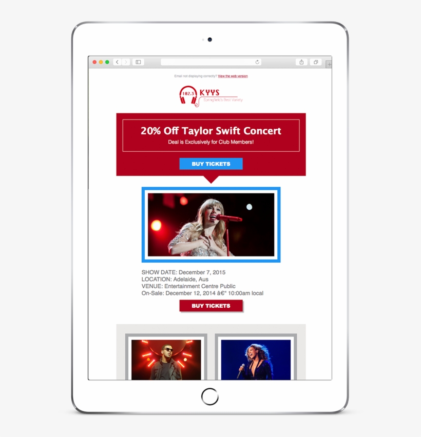 Messagesb Taylor Swift Tablet Email Coupon Final Size - Mobile Phone, transparent png #4651859