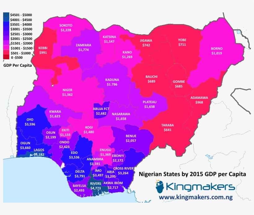 Nigeria Gdp Per Capita By State, transparent png #4651985