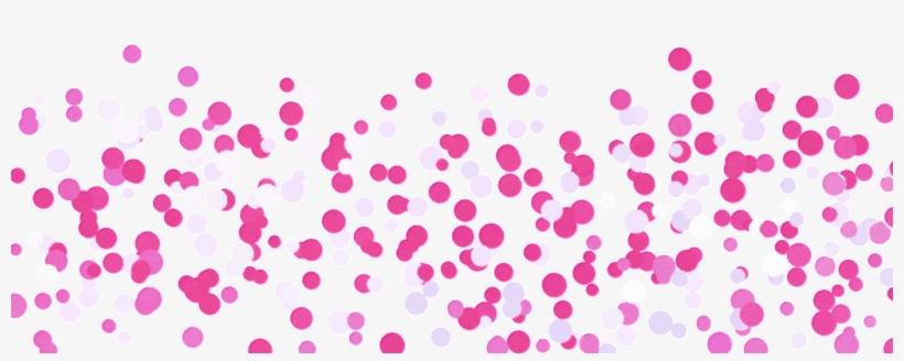 Hand Painted Rose Red Watercolor Dot Png Transparent - Pink Blue Confetti Border, transparent png #4652104