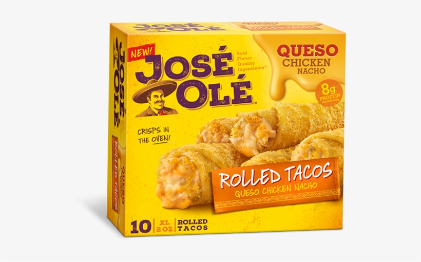 Queso Chicken Nacho Rolled Tacos - Jose Ole Rolled Tacos, transparent png #4653150