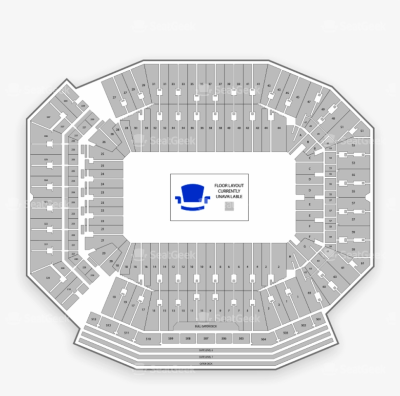 Ben Hill Griffin Stadium Section 19, transparent png #4653628