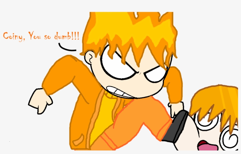 Firey Kicking Coiny In The Face Human - Coiny X Firey Bfdi, transparent png #4654398