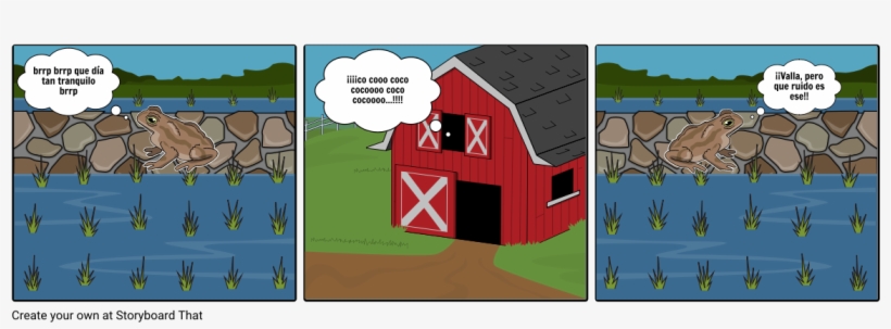 La Rana Y Y La Gallina - Cartoon, transparent png #4655394