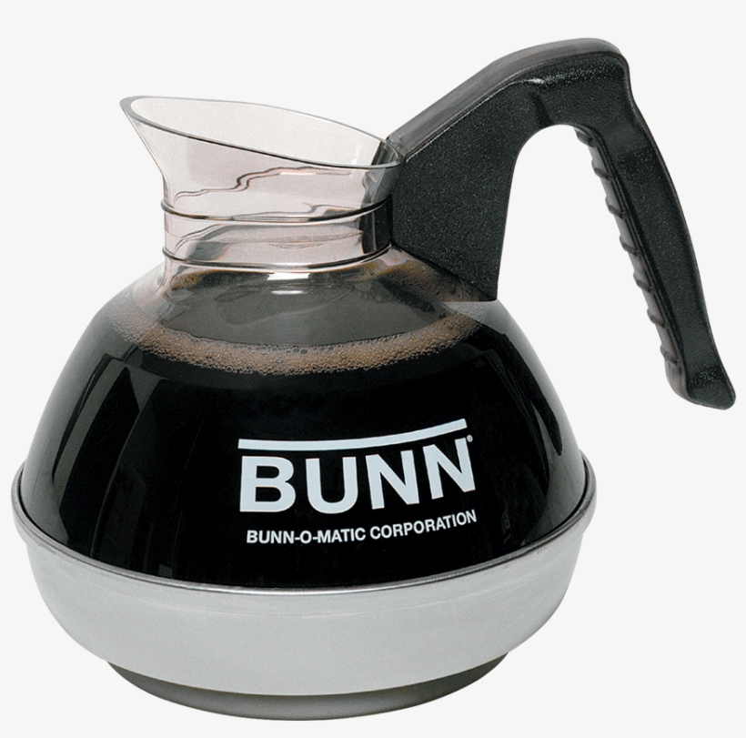 Bunn Easy Pour Black/ Glass 12-cup Coffee Decanter, transparent png #4656044
