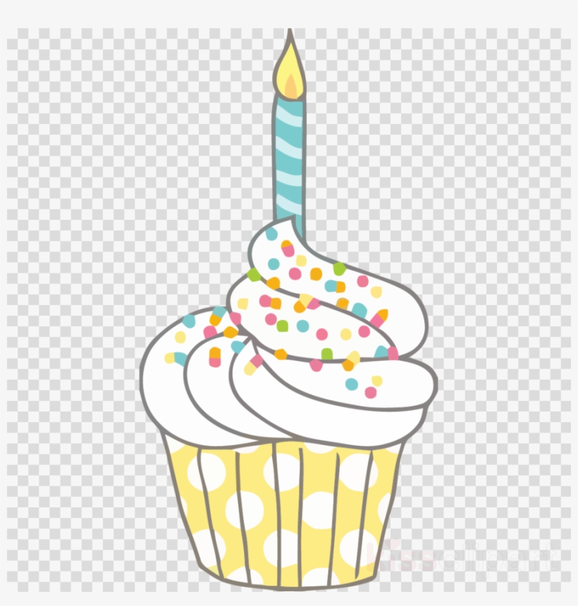 Birthday Cupcake Clipart Birthday Cupcakes Clip Art - Birthday Clipart Cupcake Candle, transparent png #4656312