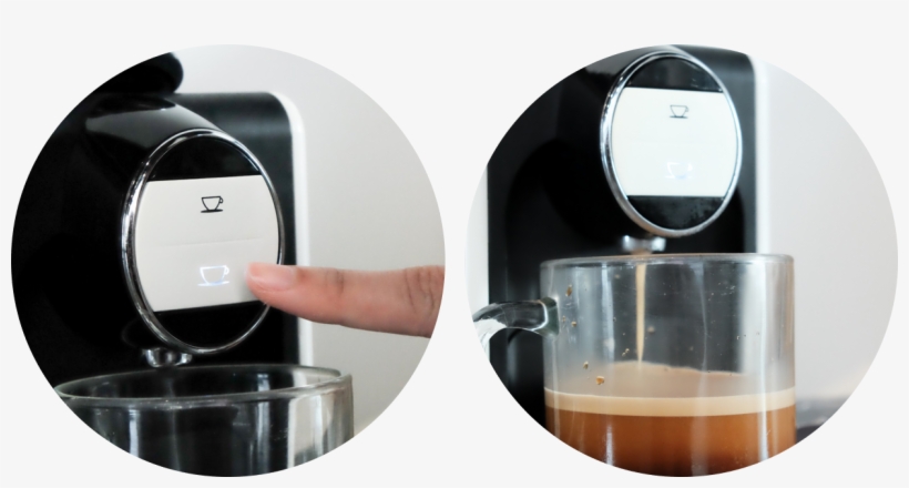The Two Button Option Depend On What Kind Of Coffee - Drink, transparent png #4656375