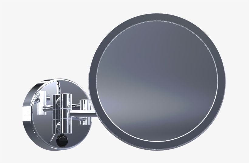 This Unlighted Double Arm Round Wall Mirror Features - Circle, transparent png #4658087