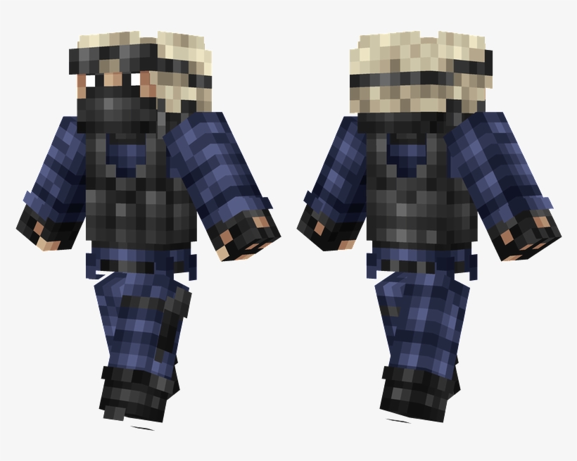 Counter-terrorist - Minecraft Skins Zombie Steve, transparent png #4659654