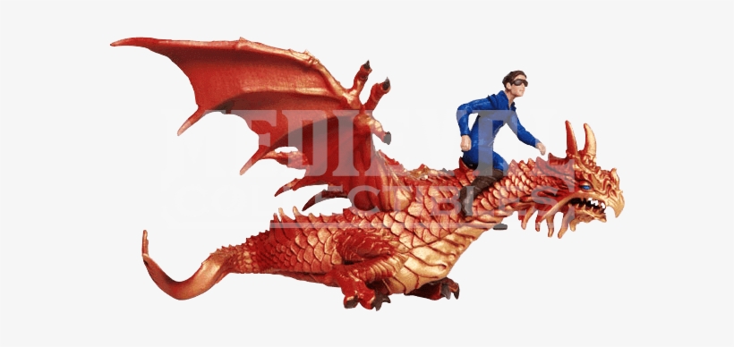 Thunder Dragon With Drake Set - Safari Ltd. Thunder Dragon With Drake, transparent png #4660054