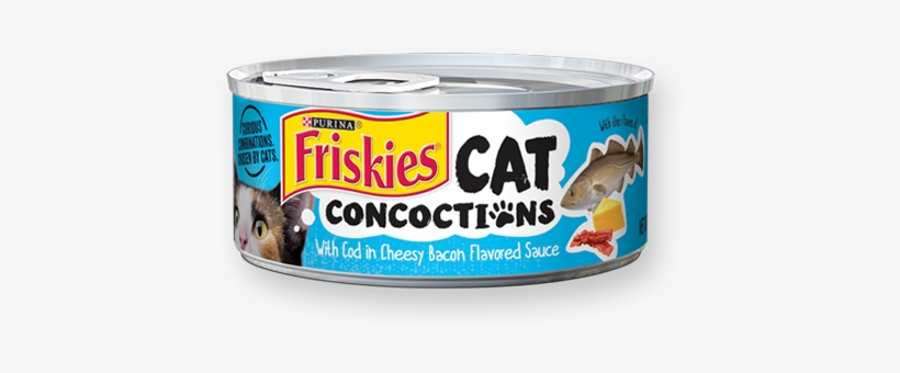 Cat Concoctions With Cod In Cheesy Bacon Flavored Sauce - Friskies Cat Concoctions With Lamb In Clam Flavored, transparent png #4660182