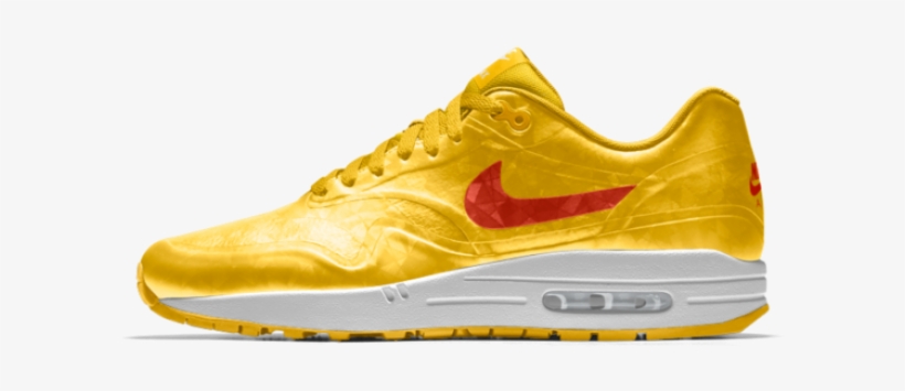Nike Air Max 1 Hyp Id Tour Yellow/university Red/white - Nike Air Max 1 Hyp, transparent png #4661990