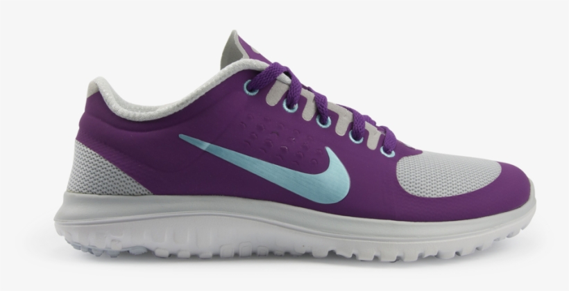 Nike Women's Fs Lite Run Running Shoes Platinum/grape - Sports Shoes, transparent png #4662106