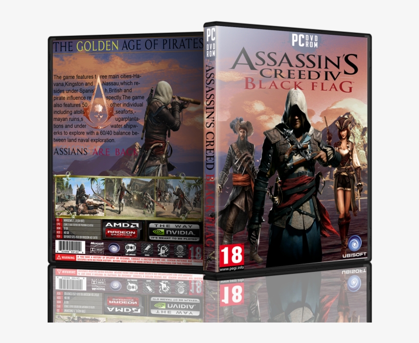 Assasin Creed Iv Black Flag Box Art Cover - Assassin's Creed 3, transparent png #4662755