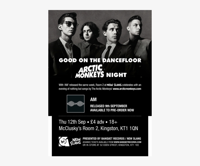 Amnsr2 - Arctic Monkeys Indie Rock Band Music Bw 16x12 Print, transparent png #4662876