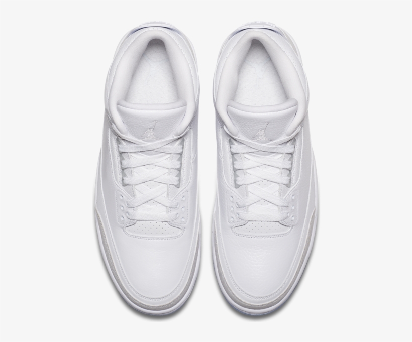 jordan 3 pure white on feet