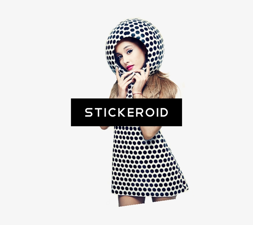 Ariana Grande - Colorful Blue Neon Trendy Polka Dots Pattern Trucker, transparent png #4663769