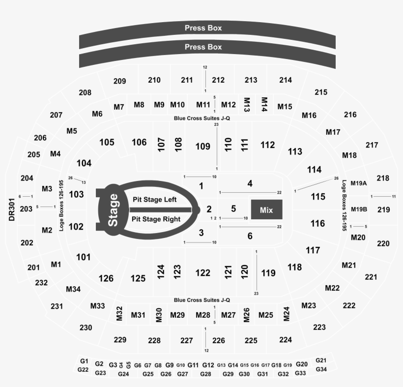 Little Caesars Arena Seating Chart Justin Timberlake