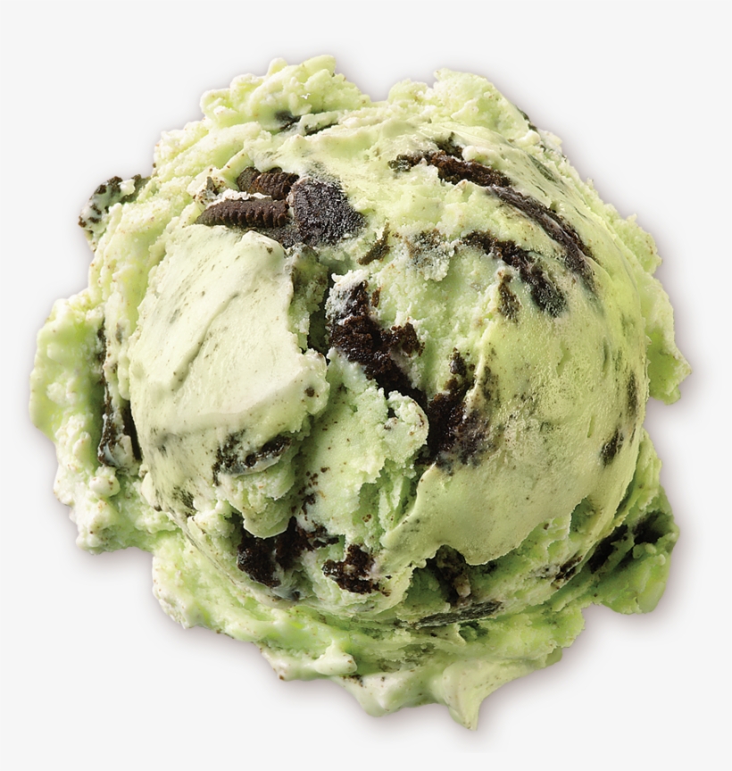 Homemade Brand Mint Cookies N Cream Ice Cream Scoop - Ice Cream Scoop Png, transparent png #4664212